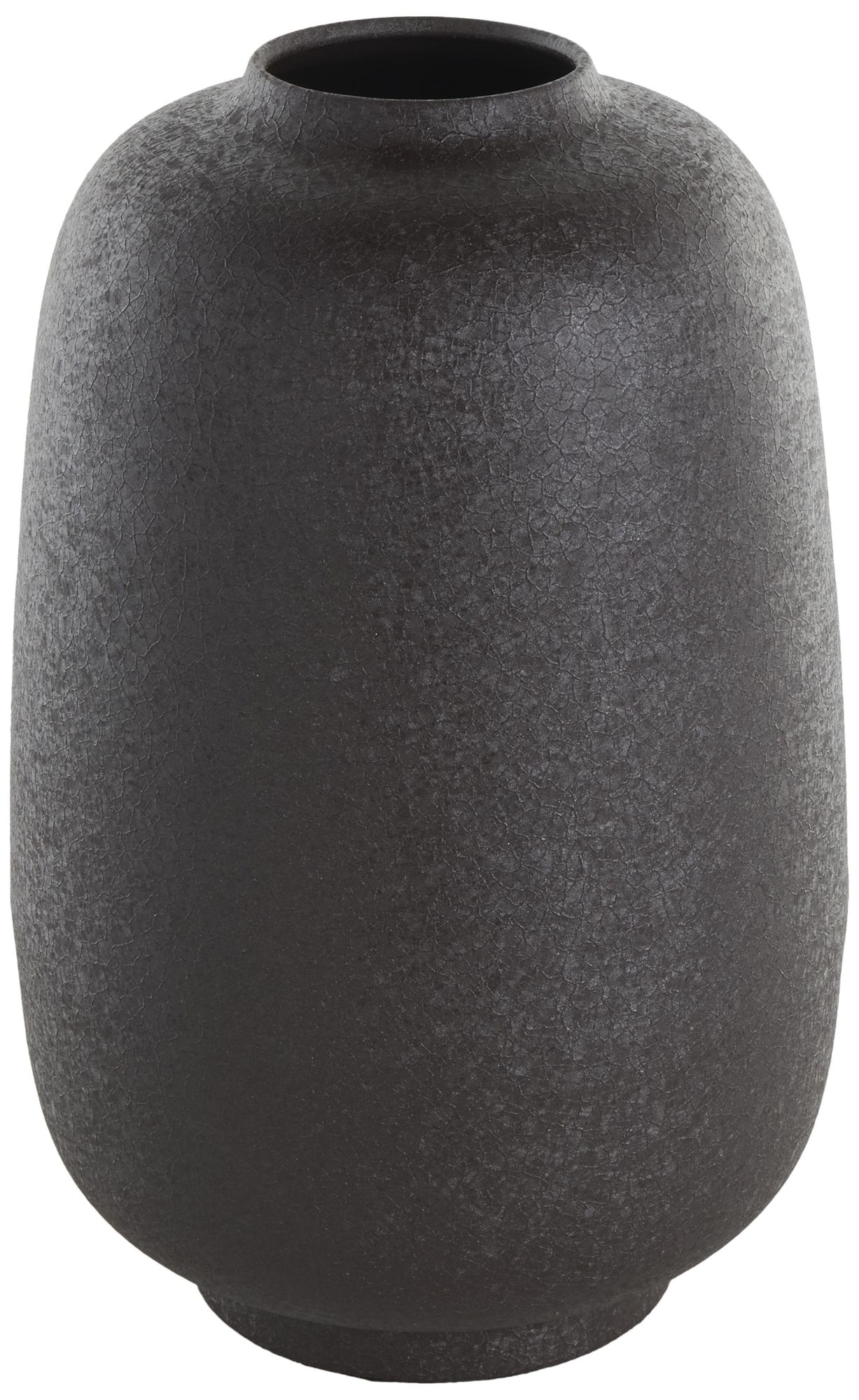 Image 2 Black Metal Modern Vase, 8" x 8" x 12"