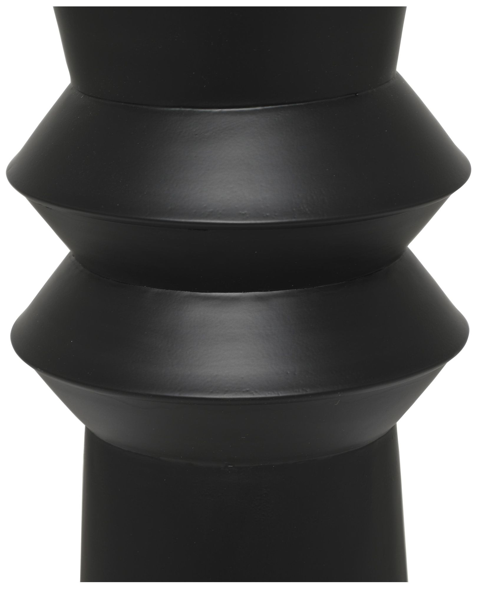 Image 3 Black Metal Modern Vase, 8" x 8" x 32" more views