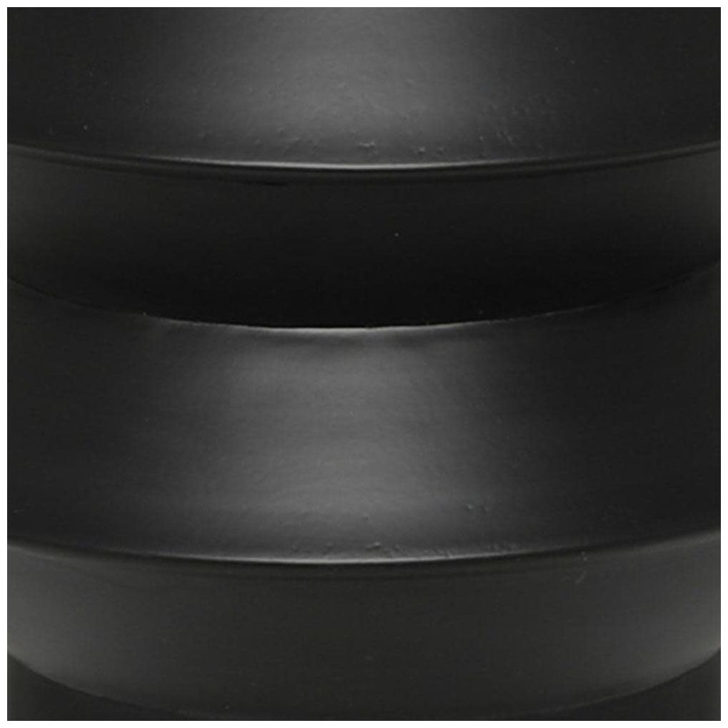 Image 7 Black Metal Modern Vase, 8" x 8" x 32" more views