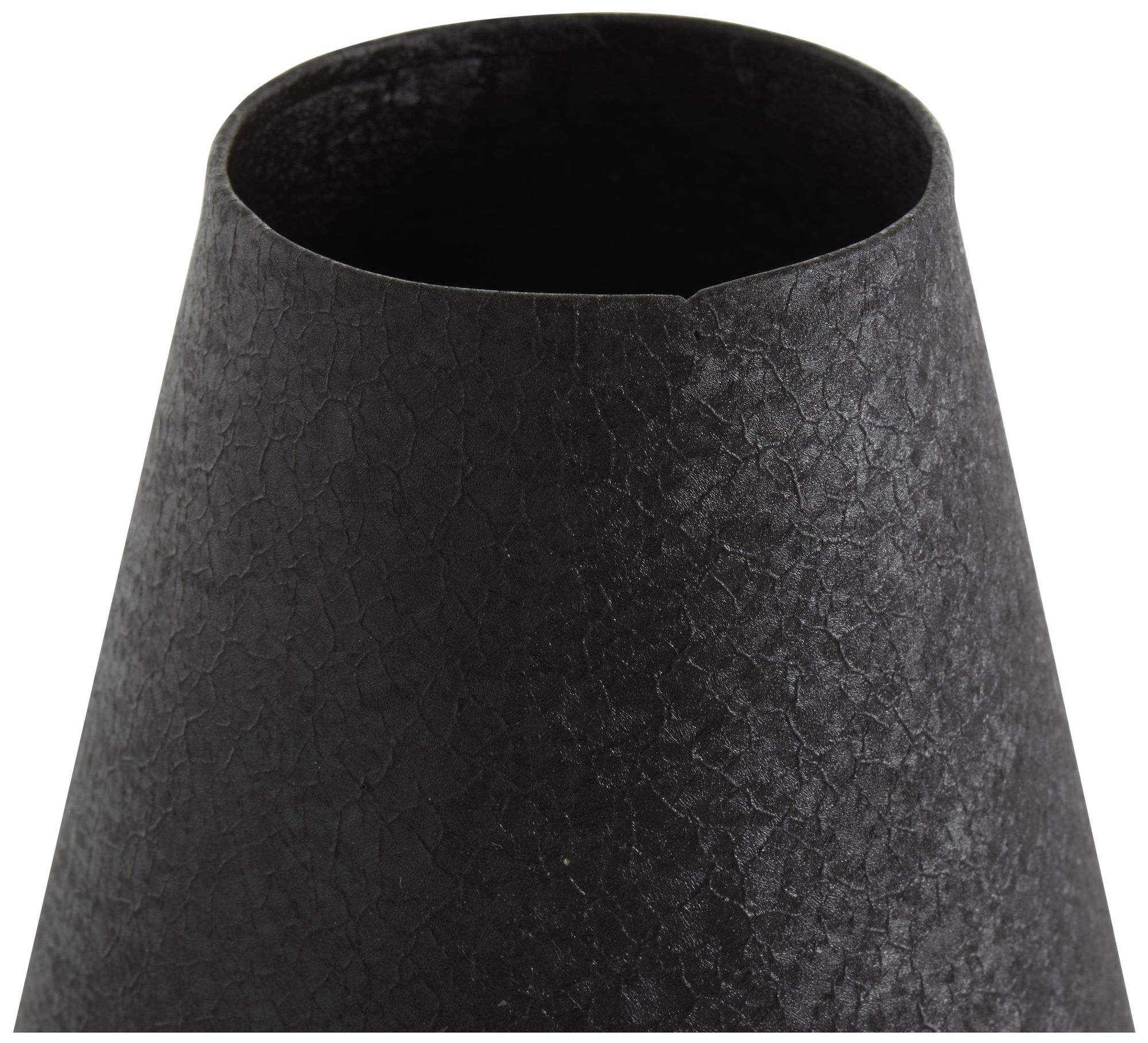 Image 4 Black Metal Modern Vase, S/2 14", 11"H more views