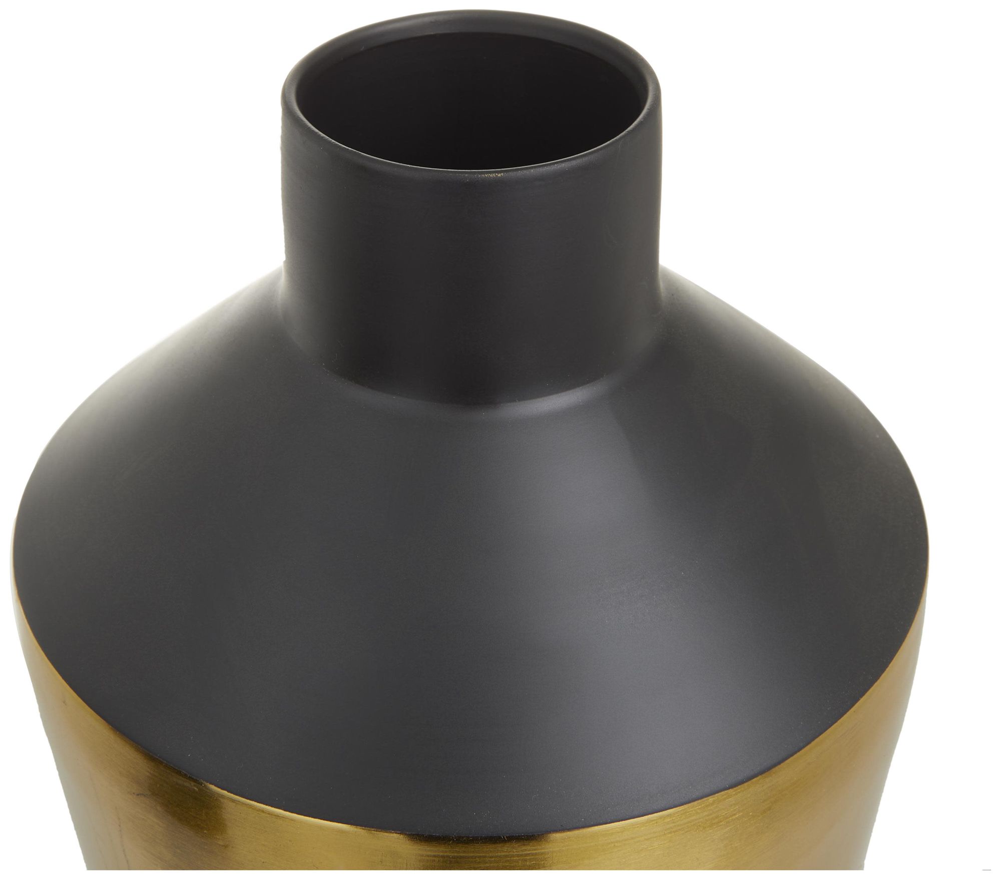 Image 4 Black Metal Modern Vase, S/2 20", 16"H more views