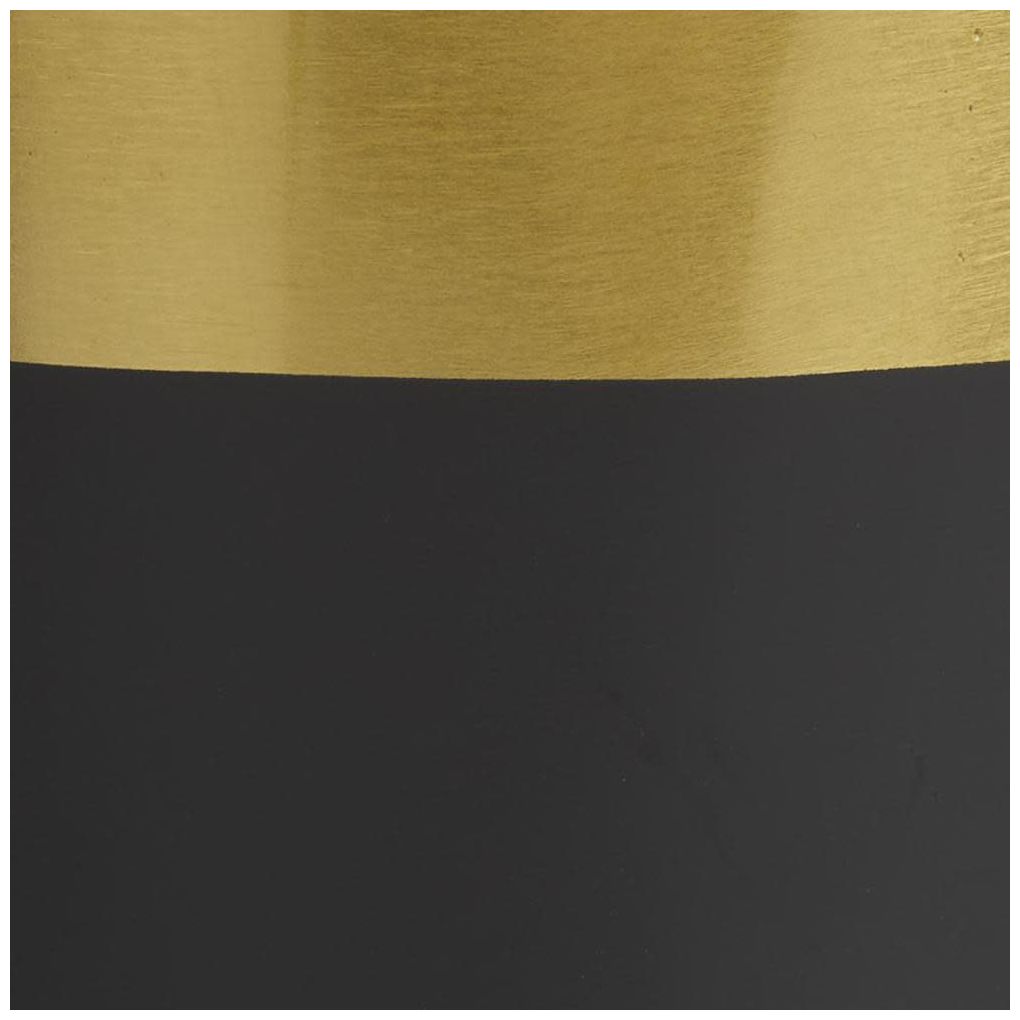 Black Metal Modern Vase, S/2 20", 16"H