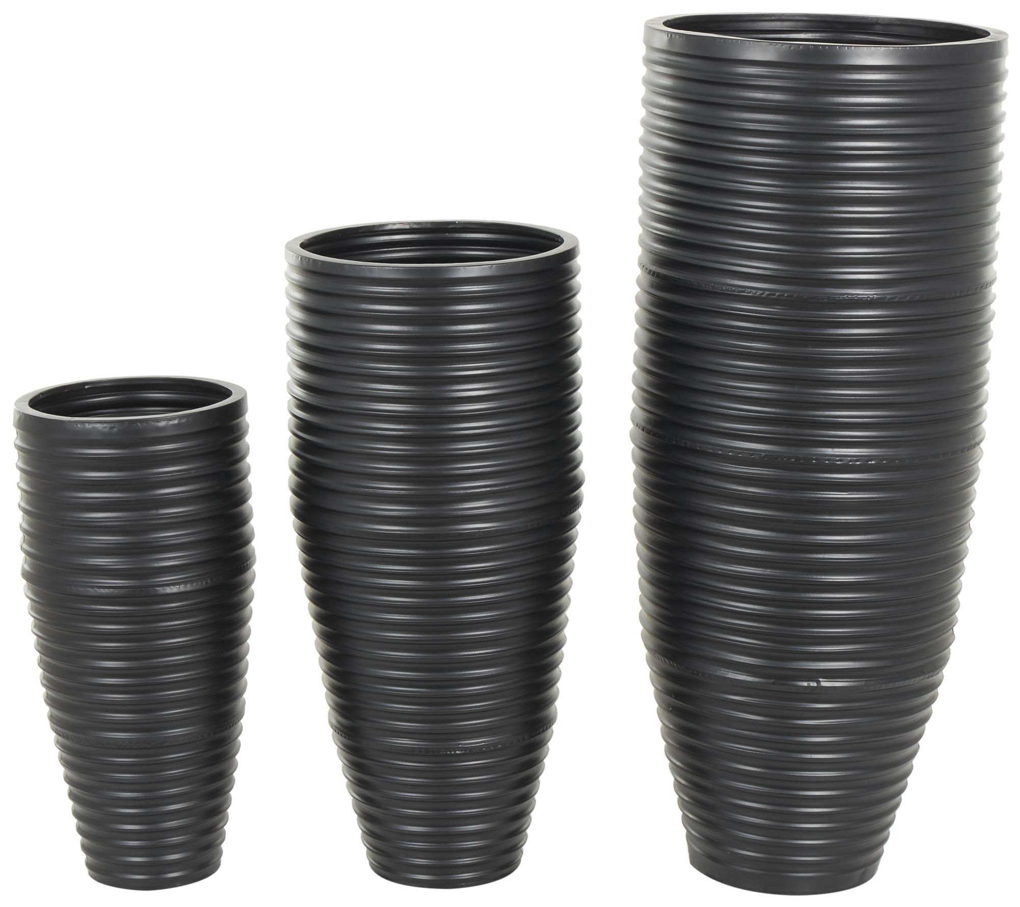 Image 2 Black Metal Modern Vase, S/3 46", 35", 27"H