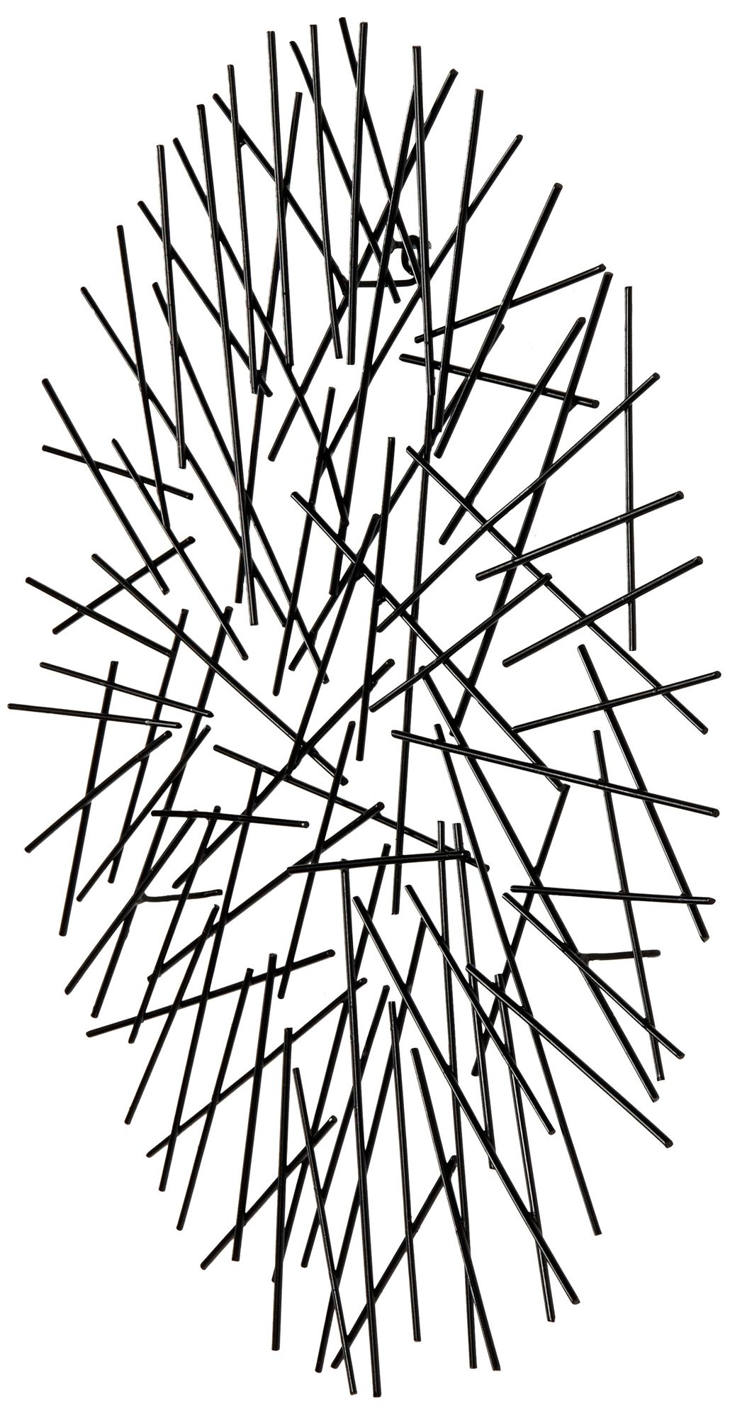 Image 6 Black Metal Modern Wall Decor, 24" x 2" x 25" more views