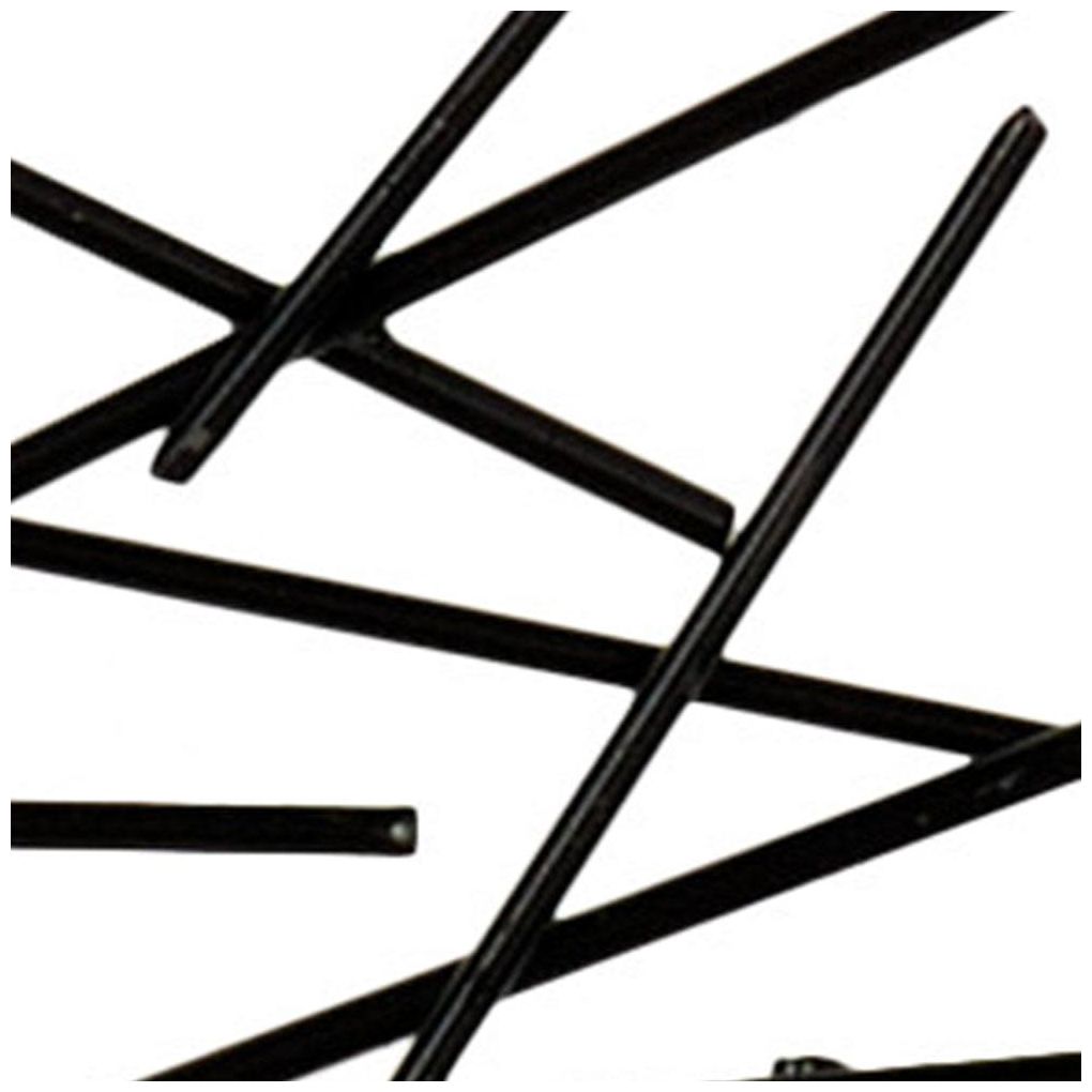 Black Metal Modern Wall Decor, 24" x 2" x 25"