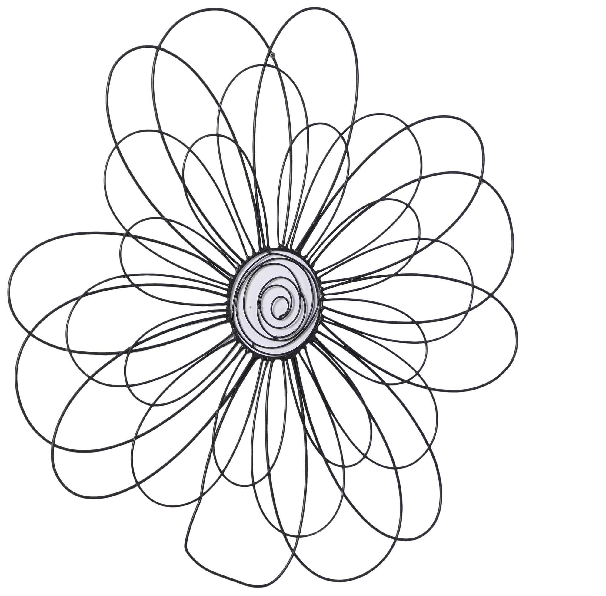 Image 6 Black Metal Modern Wall Decor, 29" x 1" x 29" more views