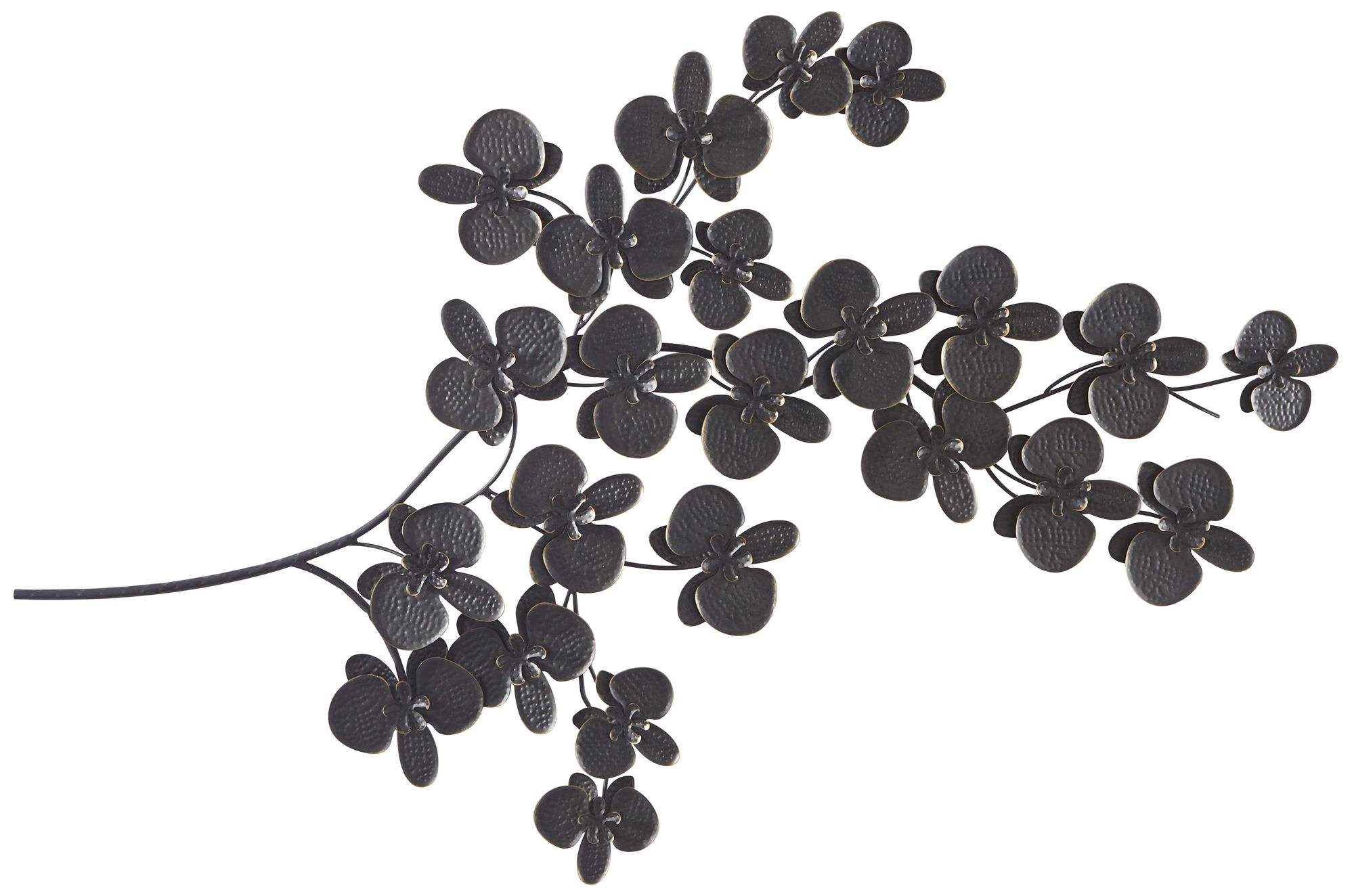 Image 2 Black Metal Modern Wall Decor, 36" x 2" x 60"