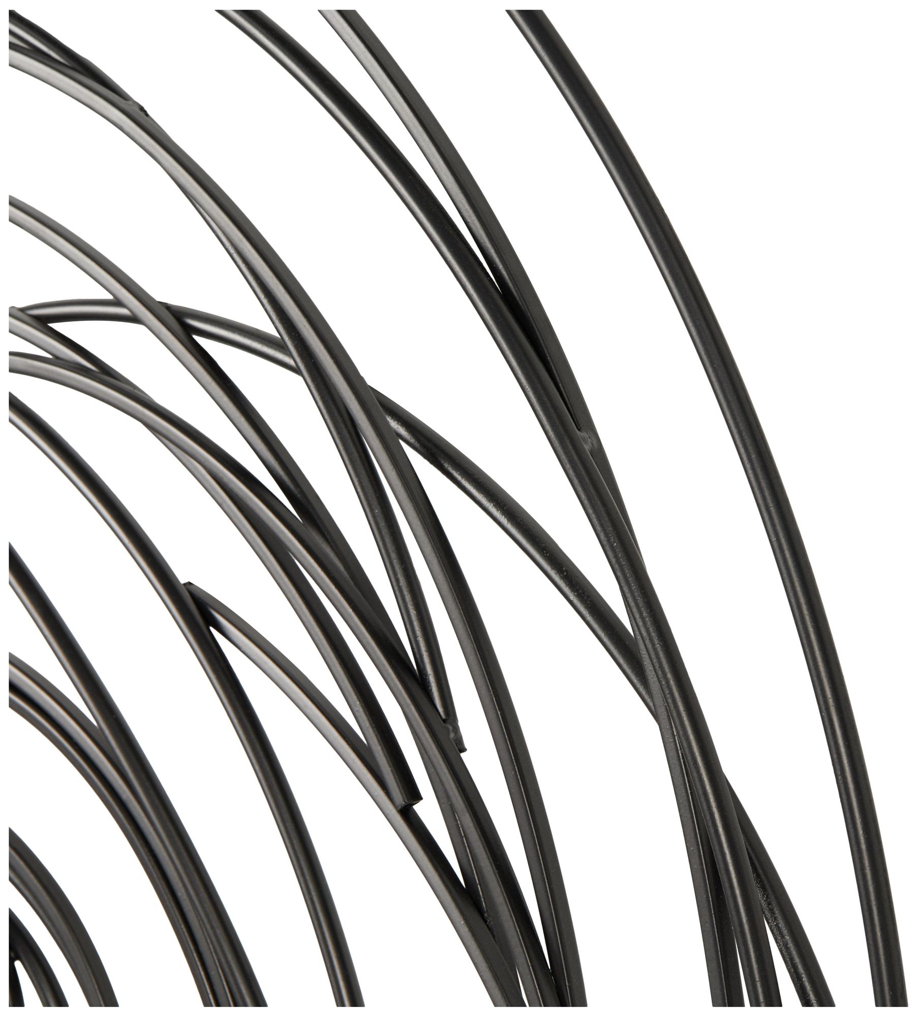 Image 4 Black Metal Modern Wall Decor, 36" x 1" x 36" more views