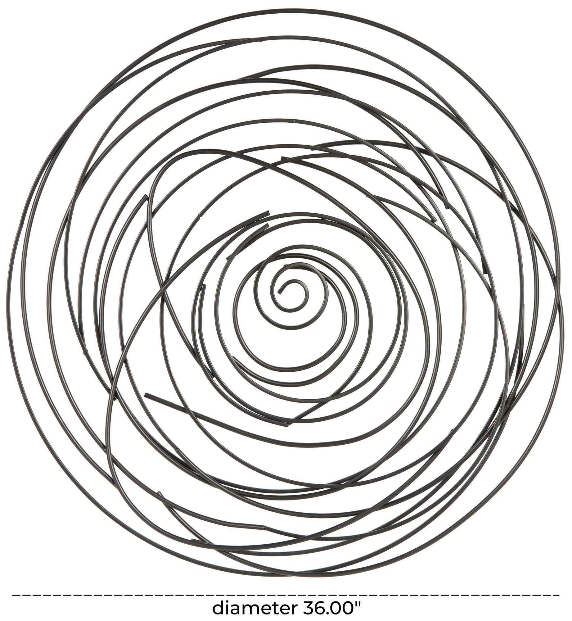 Image 7 Black Metal Modern Wall Decor, 36" x 1" x 36" more views