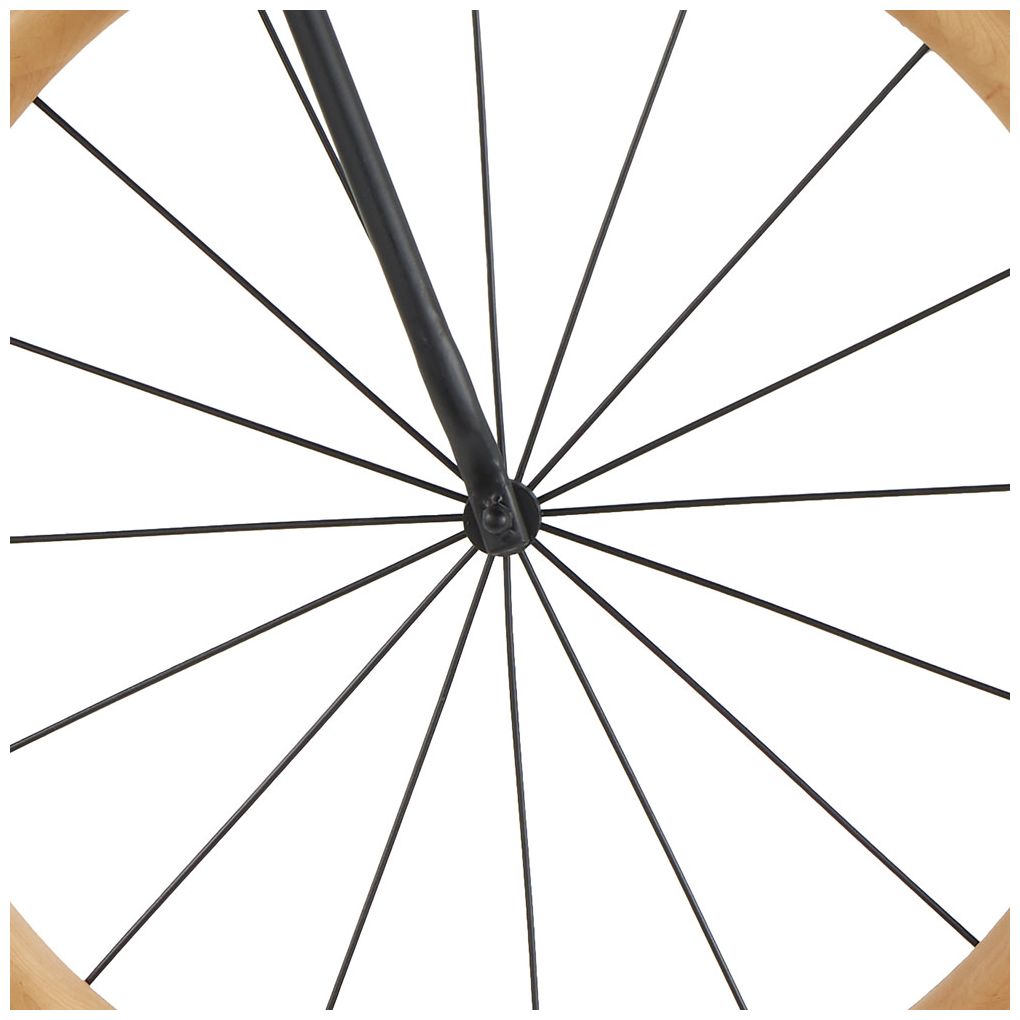 Black Metal Modern Wall Decor, 38" x 4" x 39"