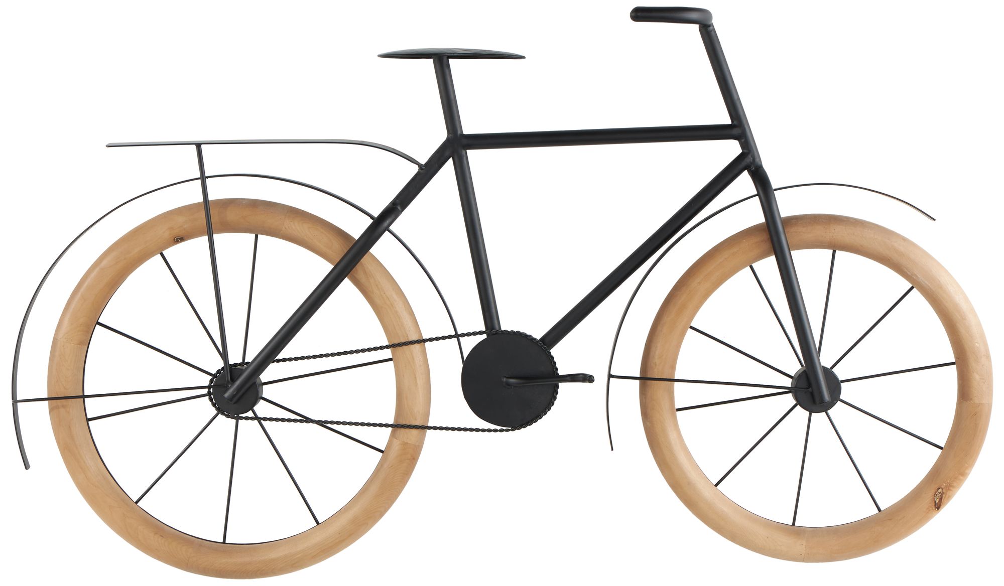 Image 2 Black Metal Modern Wall Decor, 48" x 4" x 28"