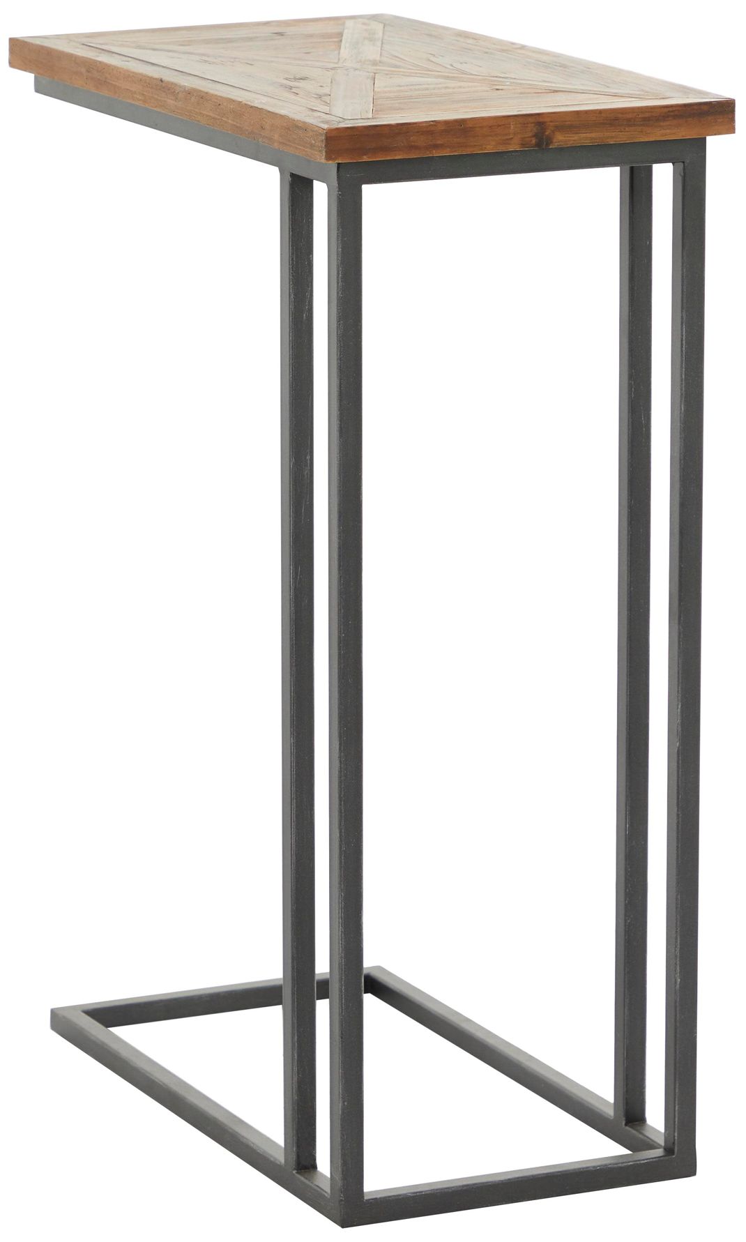 Image 5 Black Metal Rustic Accent Table, 19" x 11" x 26" more views