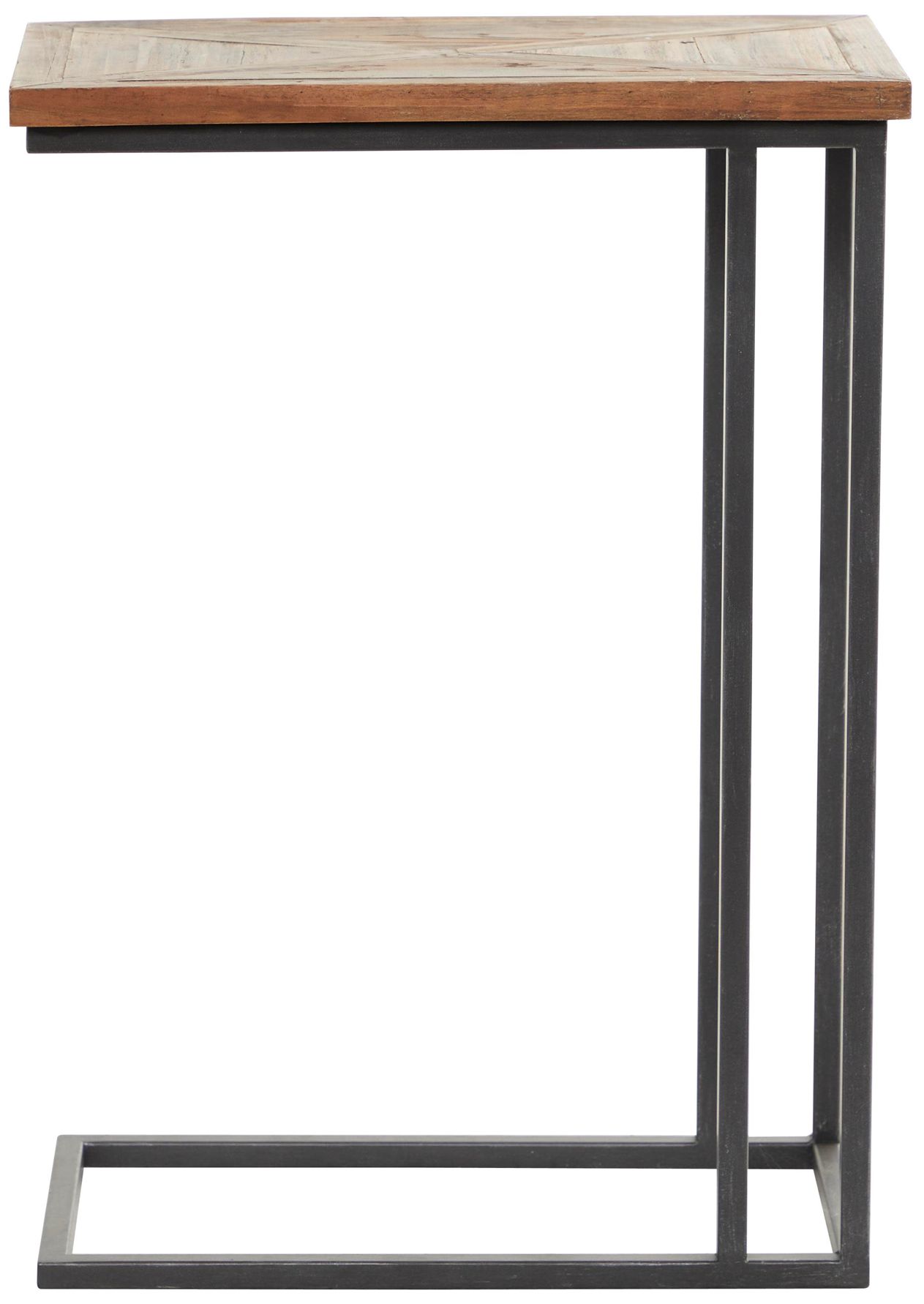 Image 6 Black Metal Rustic Accent Table, 19" x 11" x 26" more views