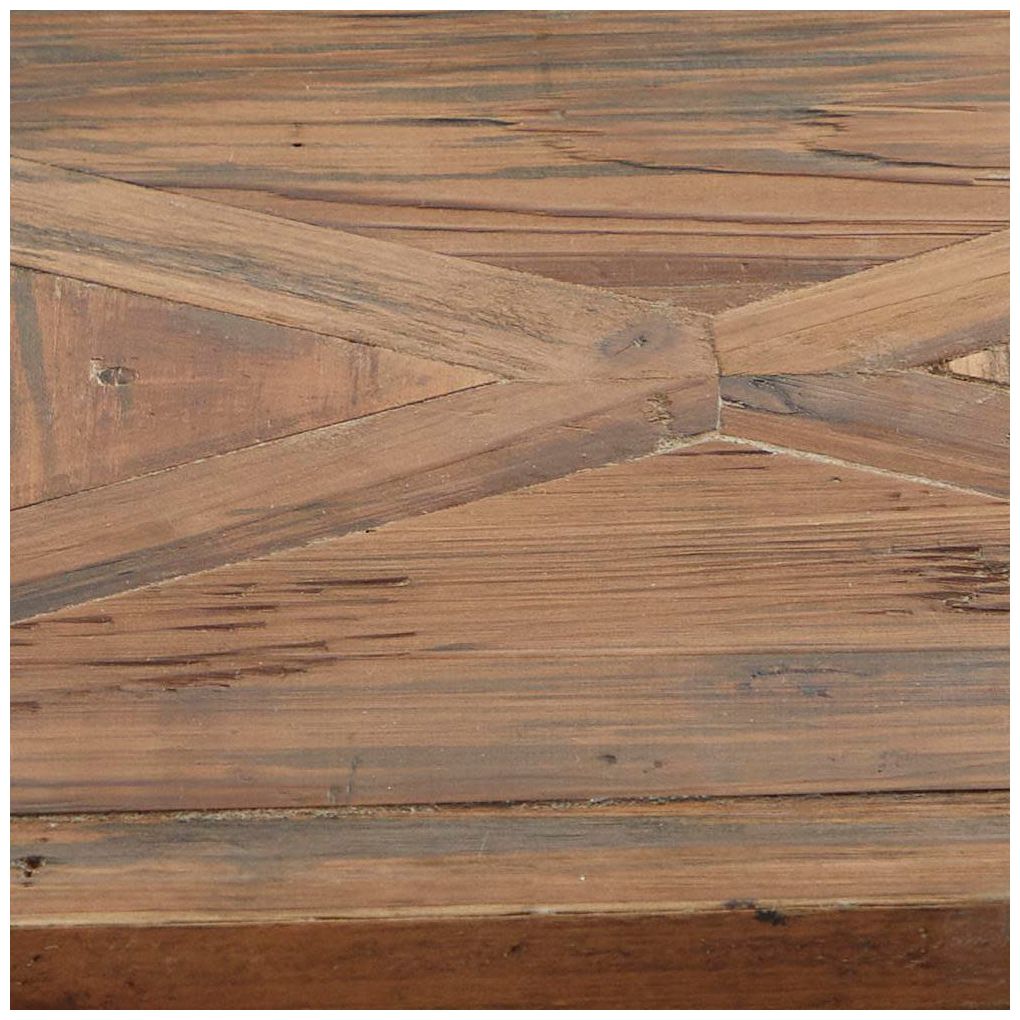 Black Metal Rustic Accent Table, 19" x 11" x 26"