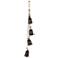 Black Metal Rustic Decorative Bells, 4" x 3" x 29"