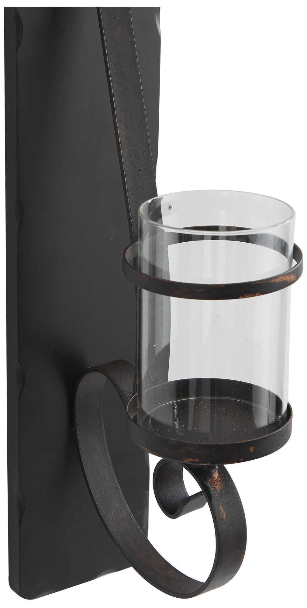 Image 3 Black Metal Rustic Wall Sconce, 8" x 5" x 36" more views