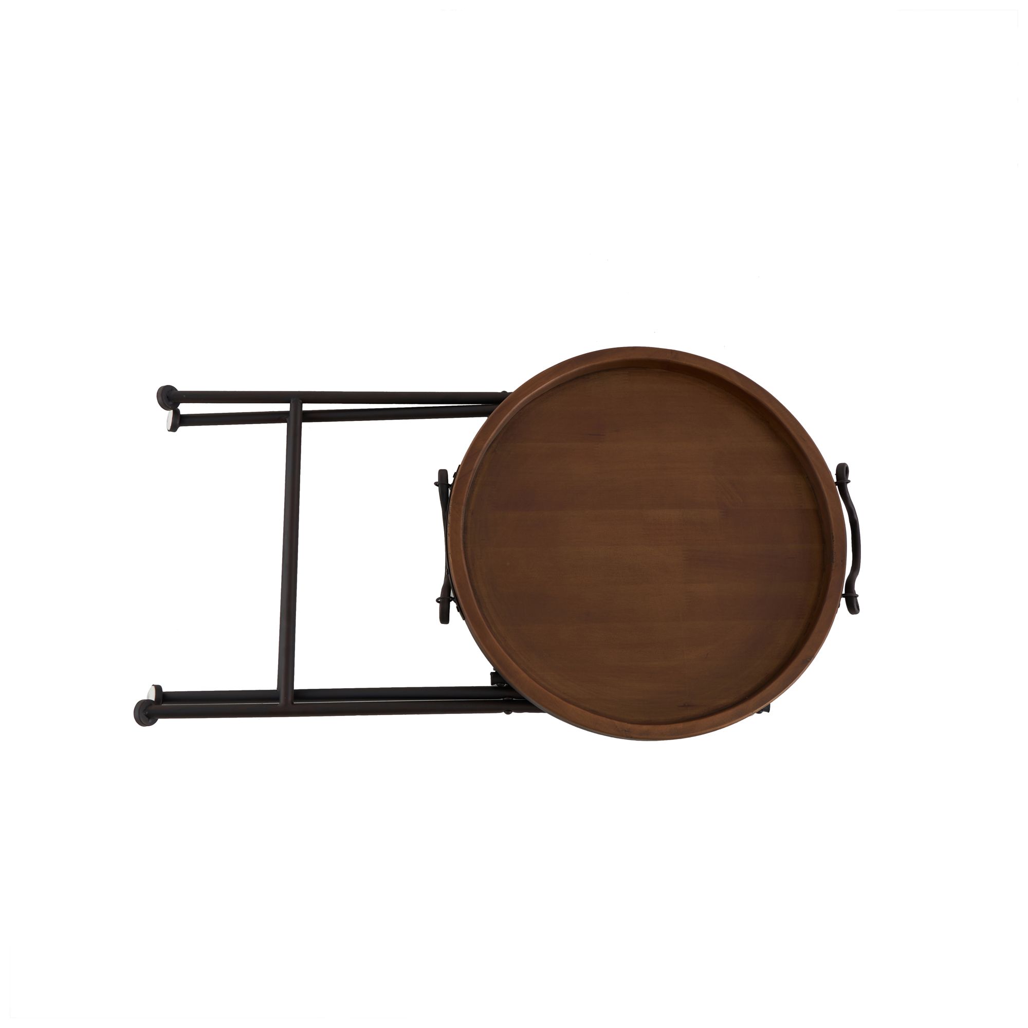 Image 6 Black Metal Traditional Accent Table, 20" x 20" x 28" more views