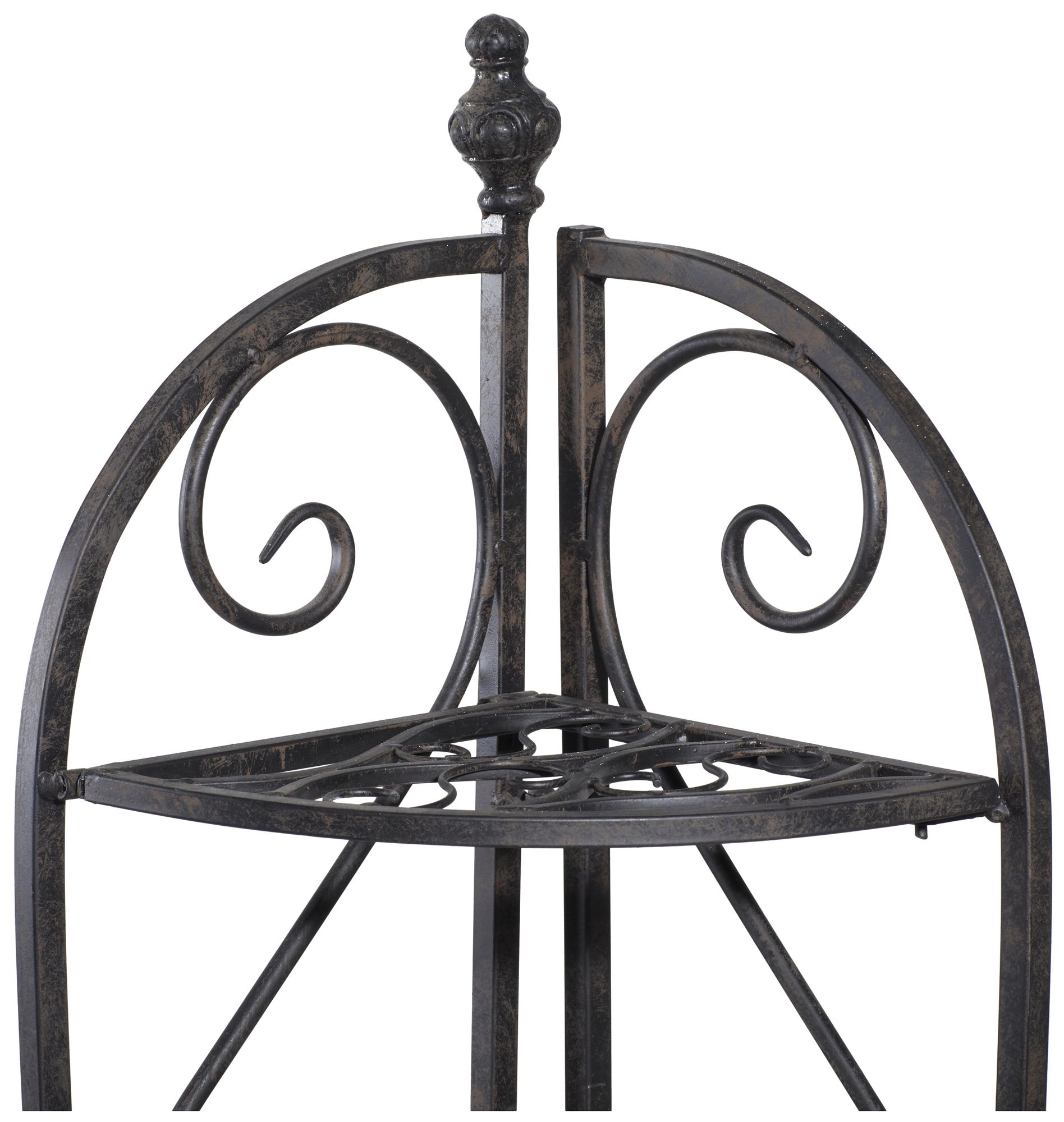 Image 4 Black Metal Traditional Bakers Rack, 17" x 11" x 60" more views