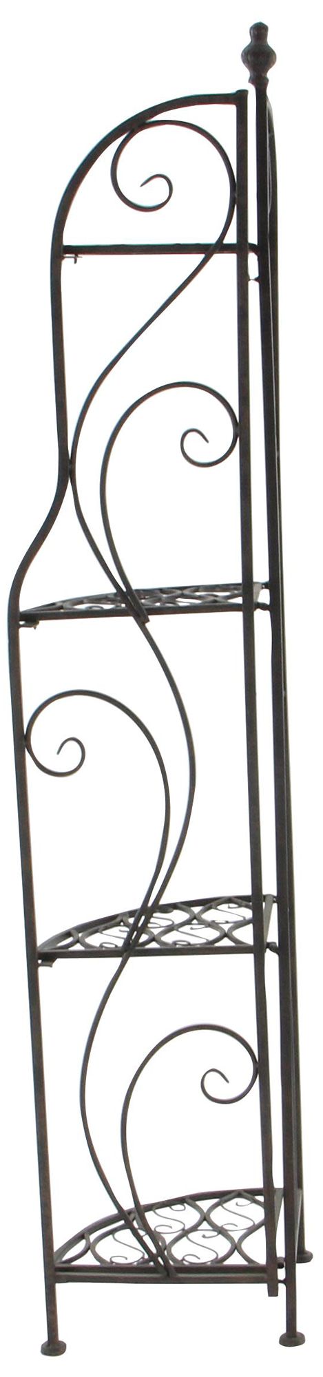 Image 5 Black Metal Traditional Bakers Rack, 17" x 11" x 60" more views