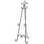 Black Metal Traditional Easel, 23" x 1" x 66"
