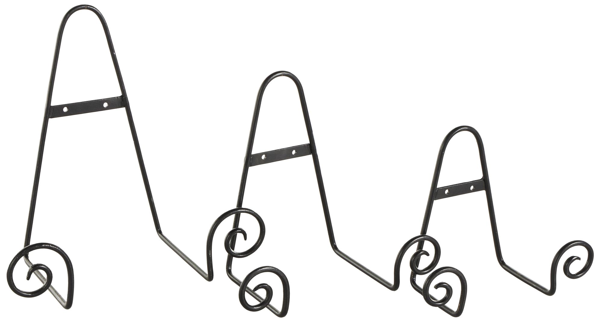 Image 5 Black Metal Traditional Easel, S/3 10", 8", 6"H more views