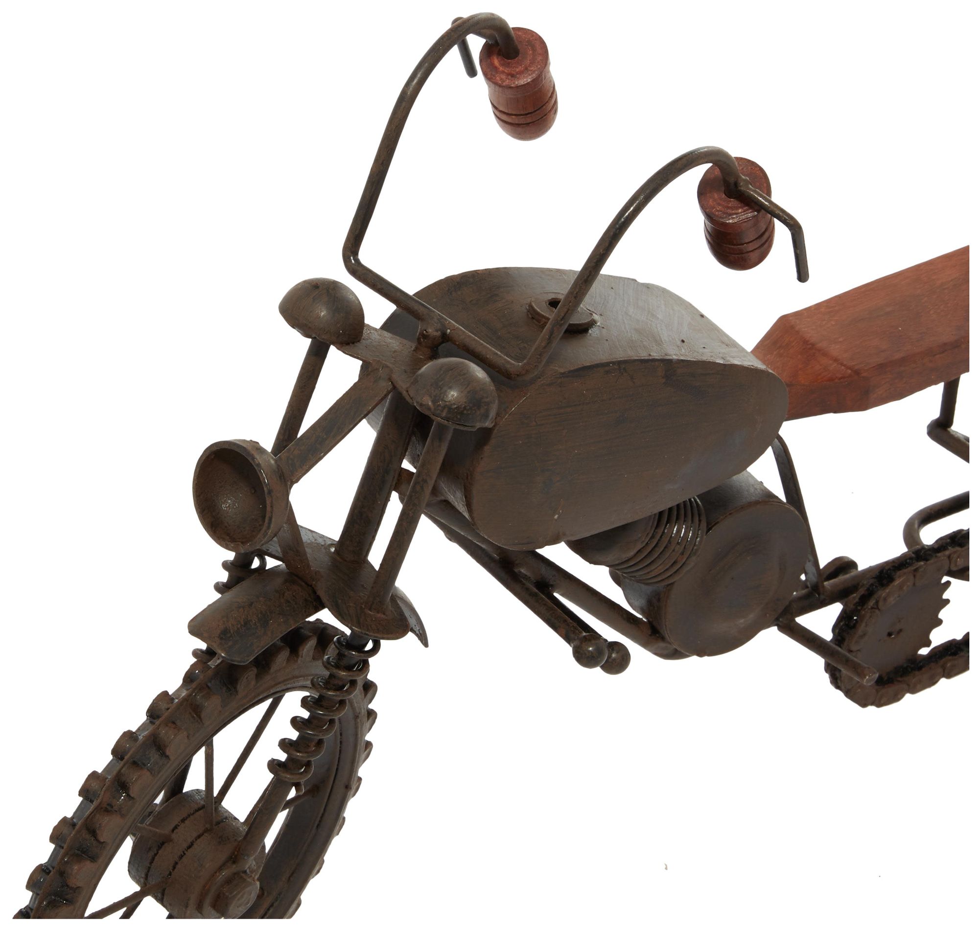 Image 3 Black Metal Traditional Sculpture, 16" x 4" x 10" more views