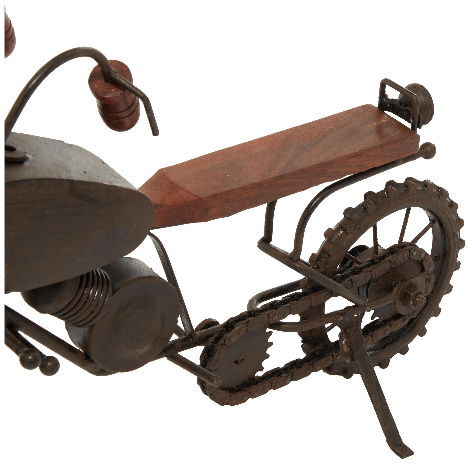 Image 4 Black Metal Traditional Sculpture, 16" x 4" x 10" more views