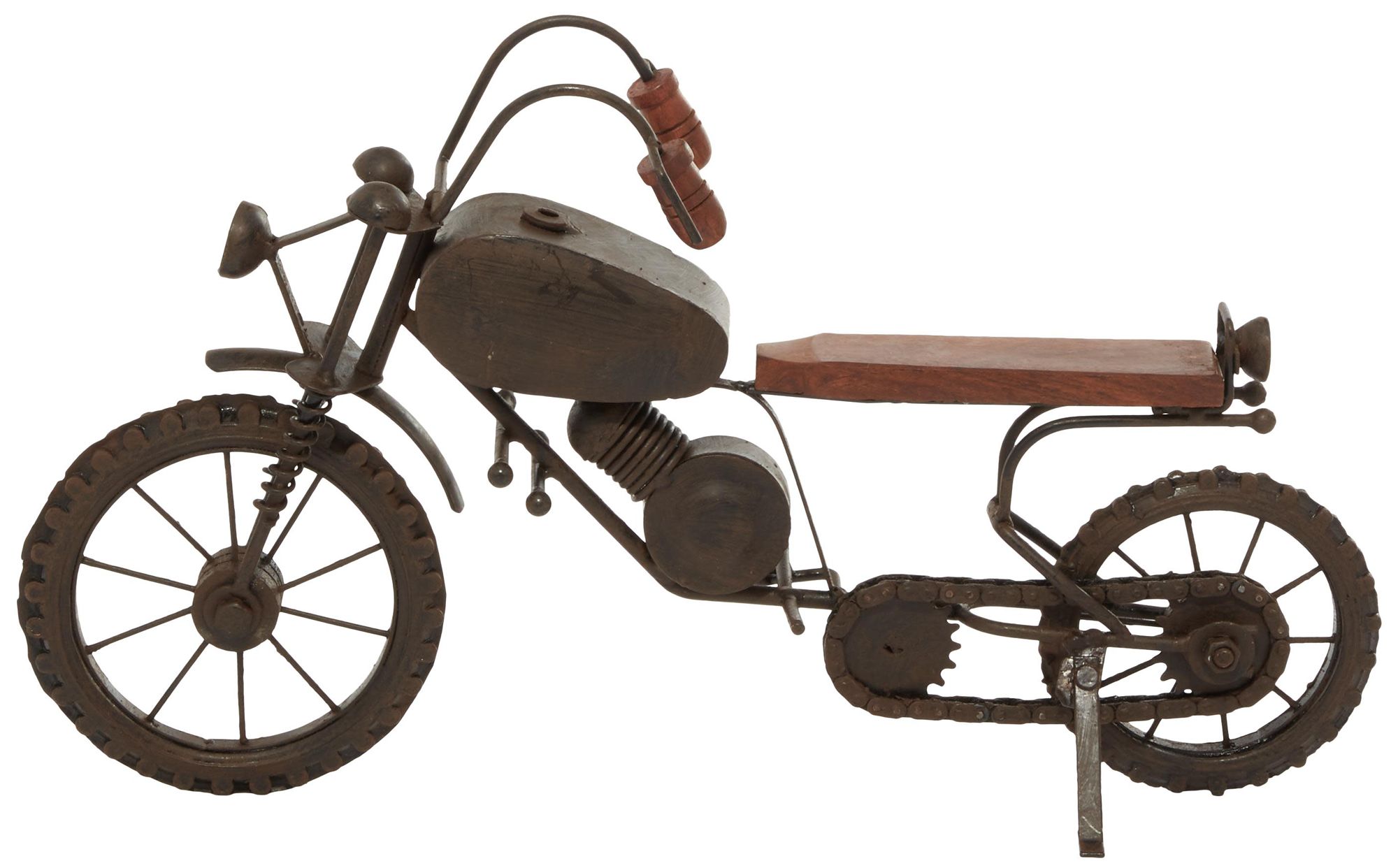 Image 6 Black Metal Traditional Sculpture, 16" x 4" x 10" more views