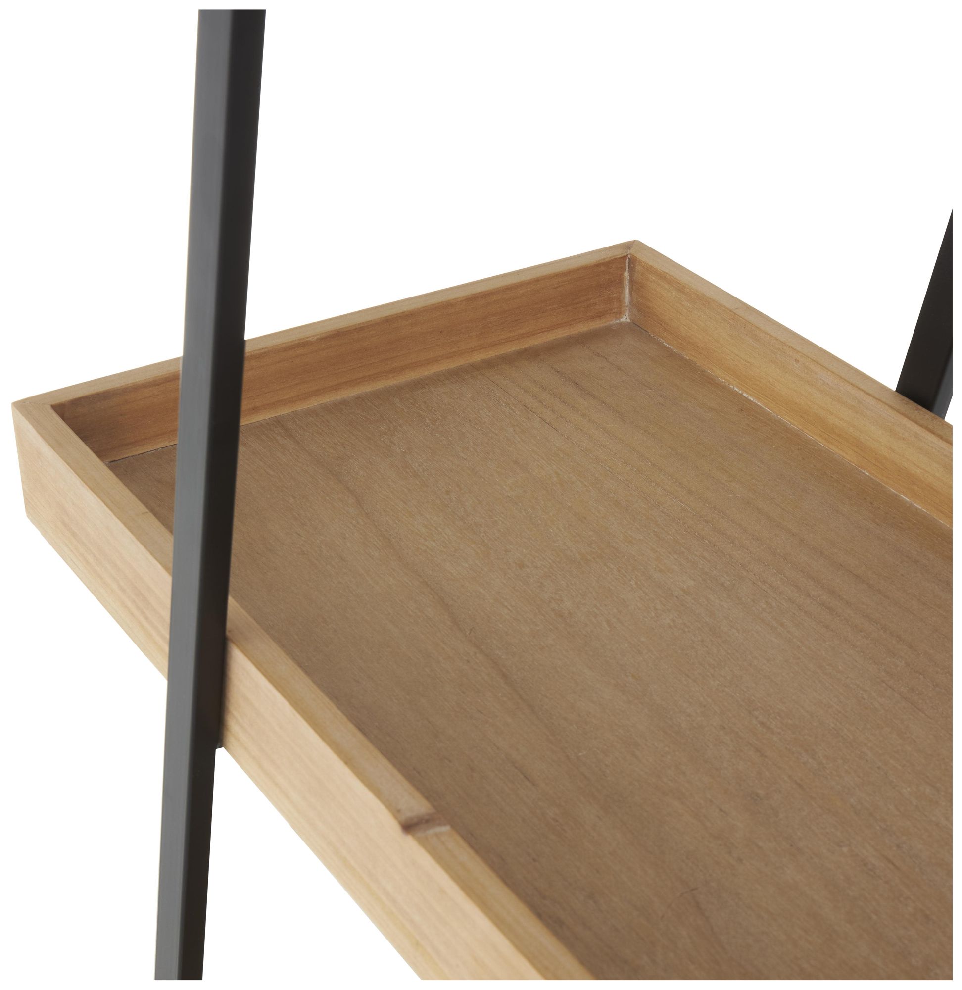 Image 3 Black Metal Traditional Shelving Unit, 42" x 13" x 60" more views