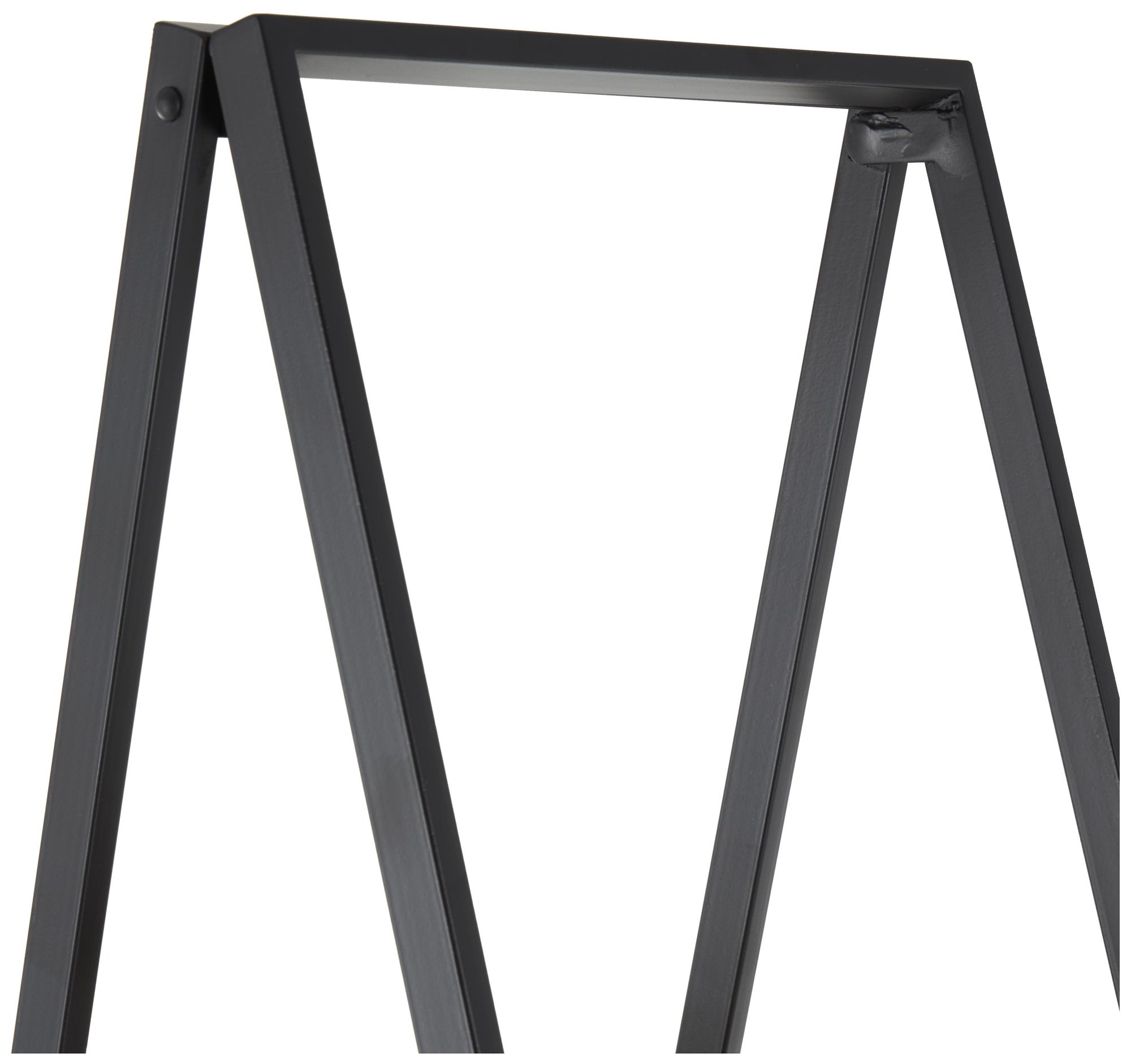 Image 4 Black Metal Traditional Shelving Unit, 42" x 13" x 60" more views