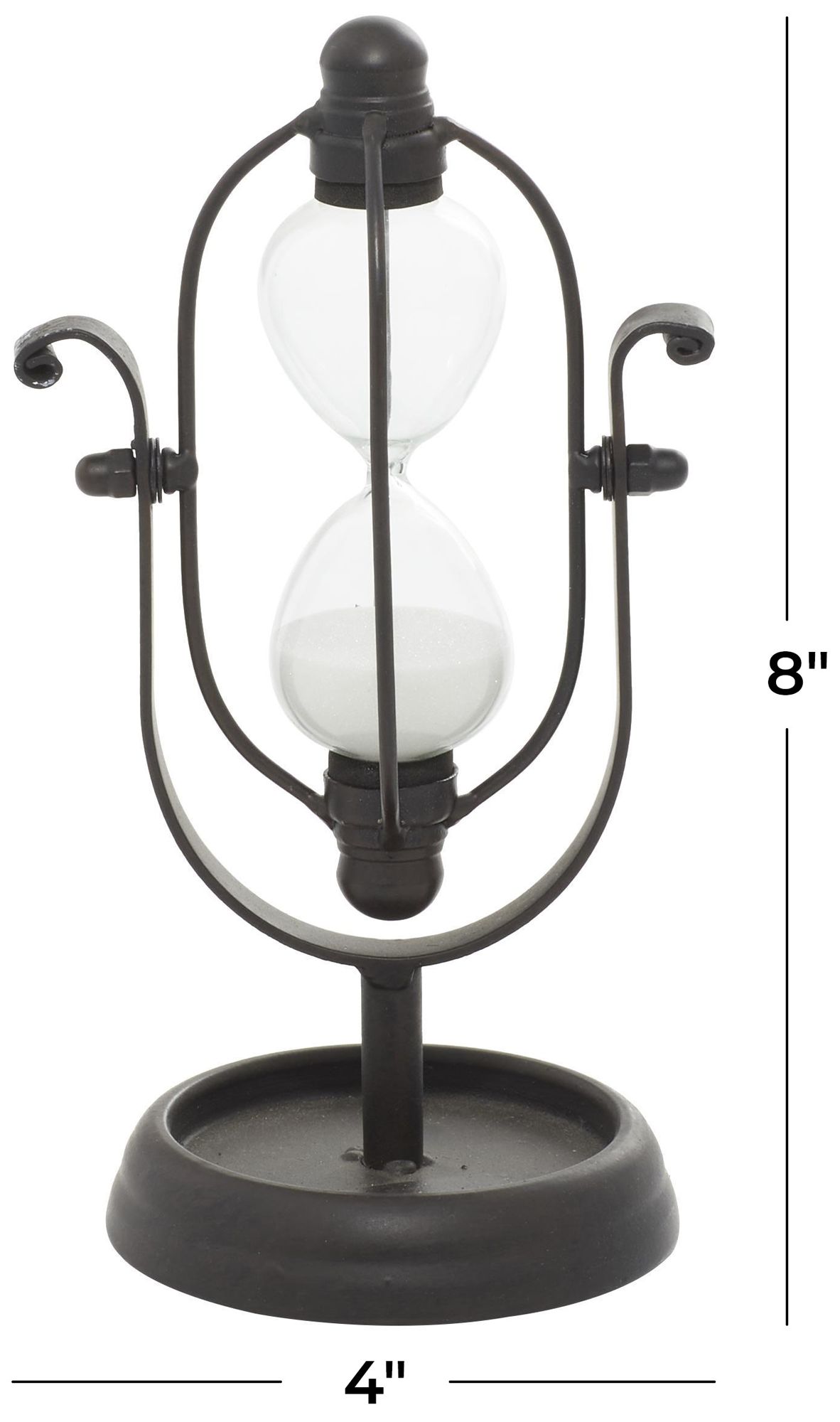 Image 6 Black Metal Traditional Timer, 4" x 4" x 8" more views