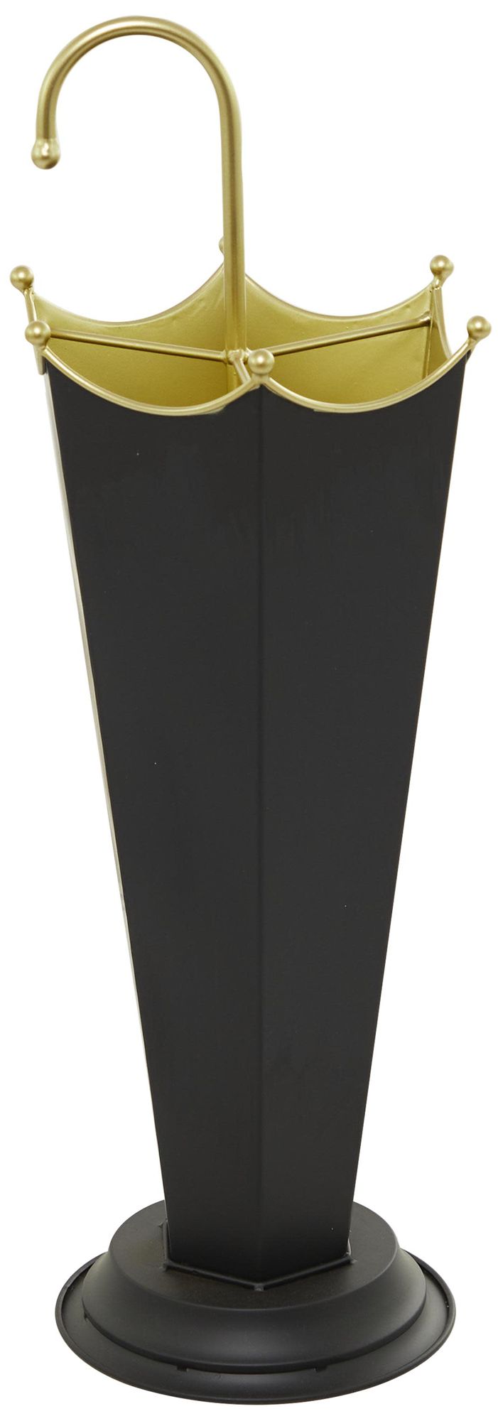 Image 2 Black Metal Traditional Umbrella Stand, 10" x 9" x 27"