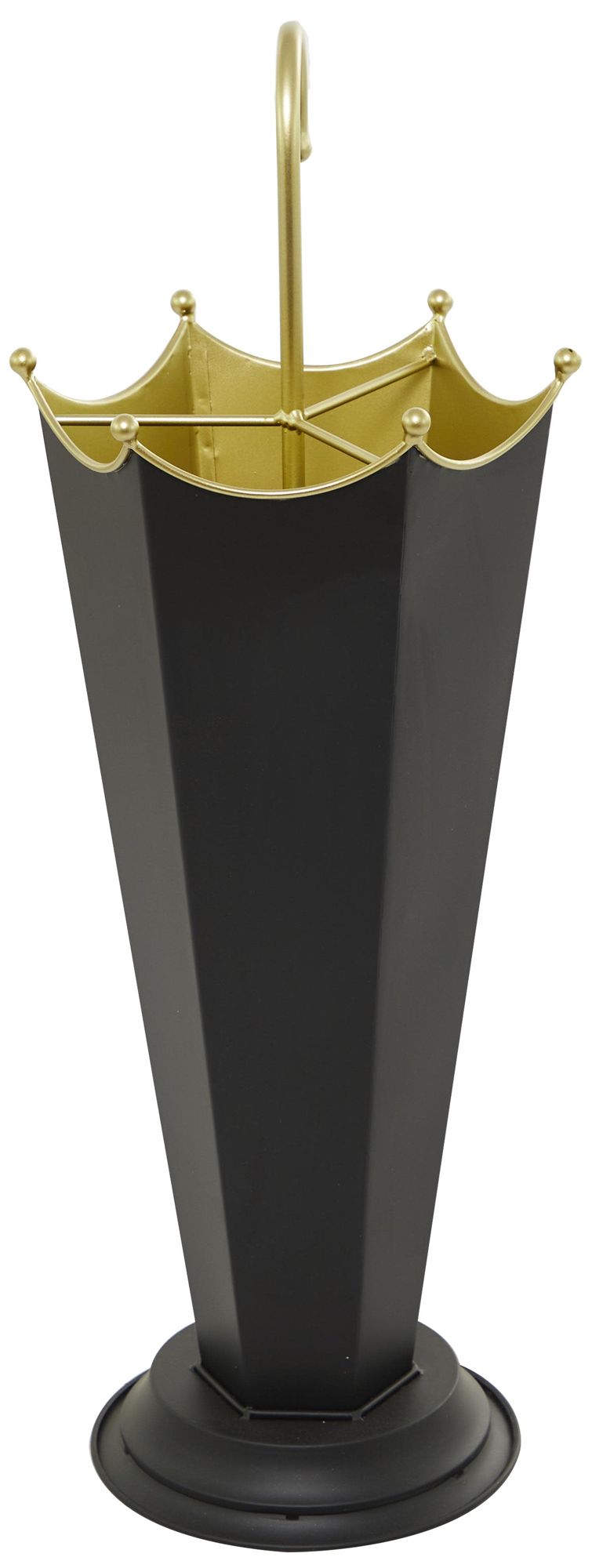 Image 4 Black Metal Traditional Umbrella Stand, 10" x 9" x 27" more views