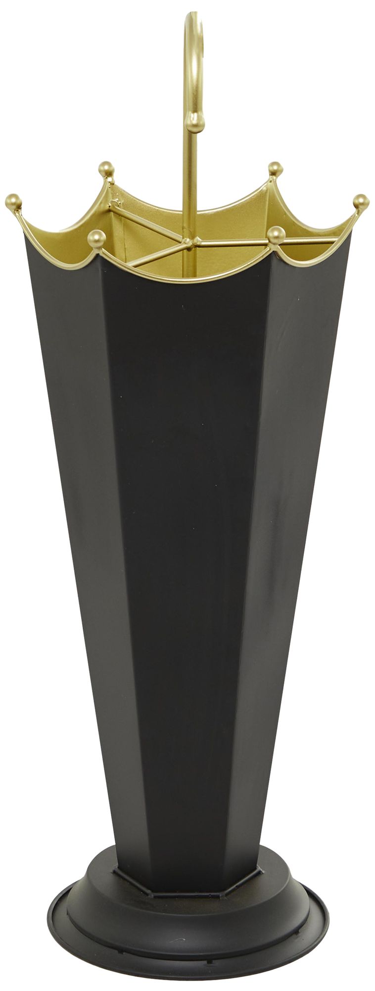 Image 5 Black Metal Traditional Umbrella Stand, 10" x 9" x 27" more views