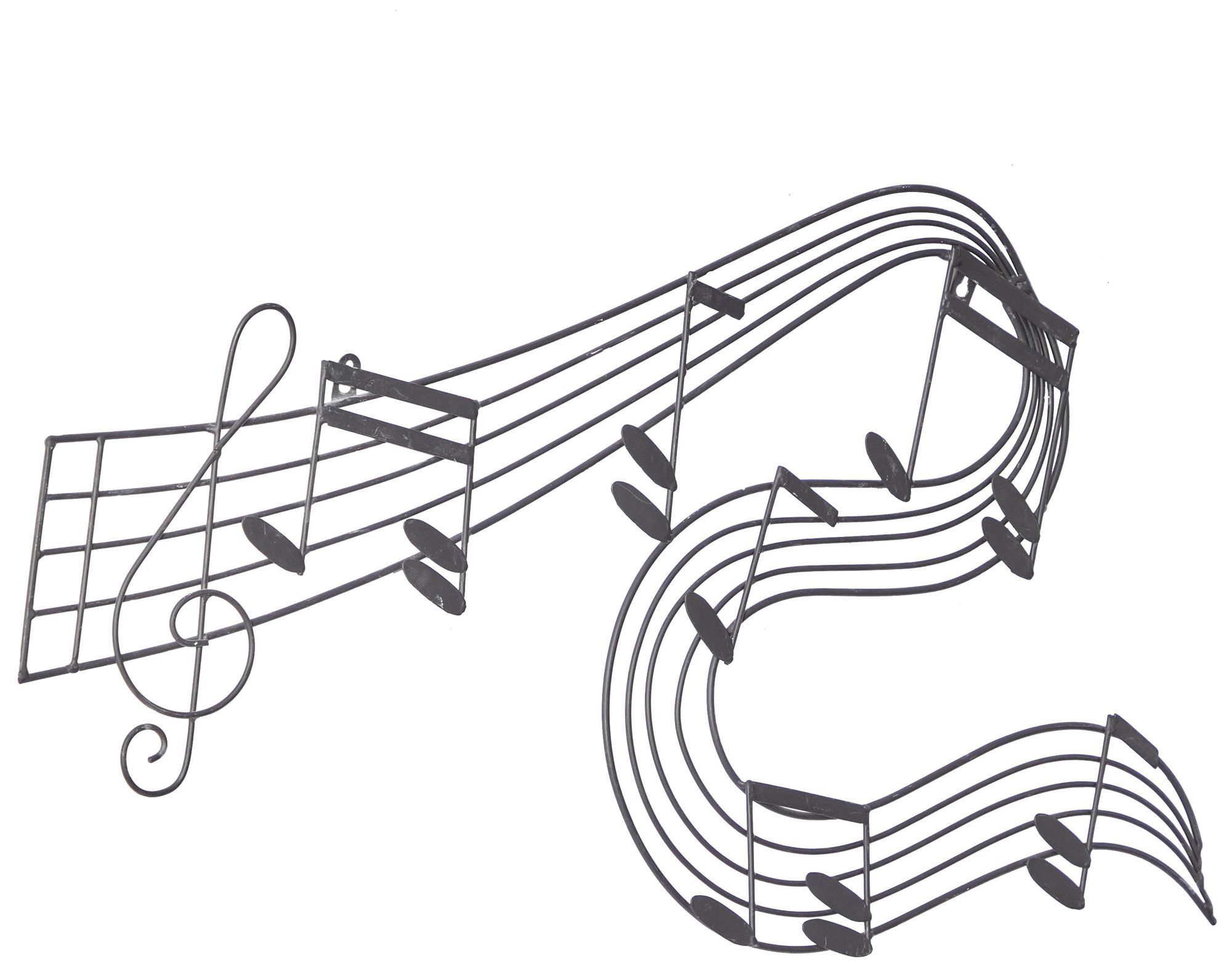 Image 6 Black Metal Traditional Wall Decor, 33" x 1" x 19" more views