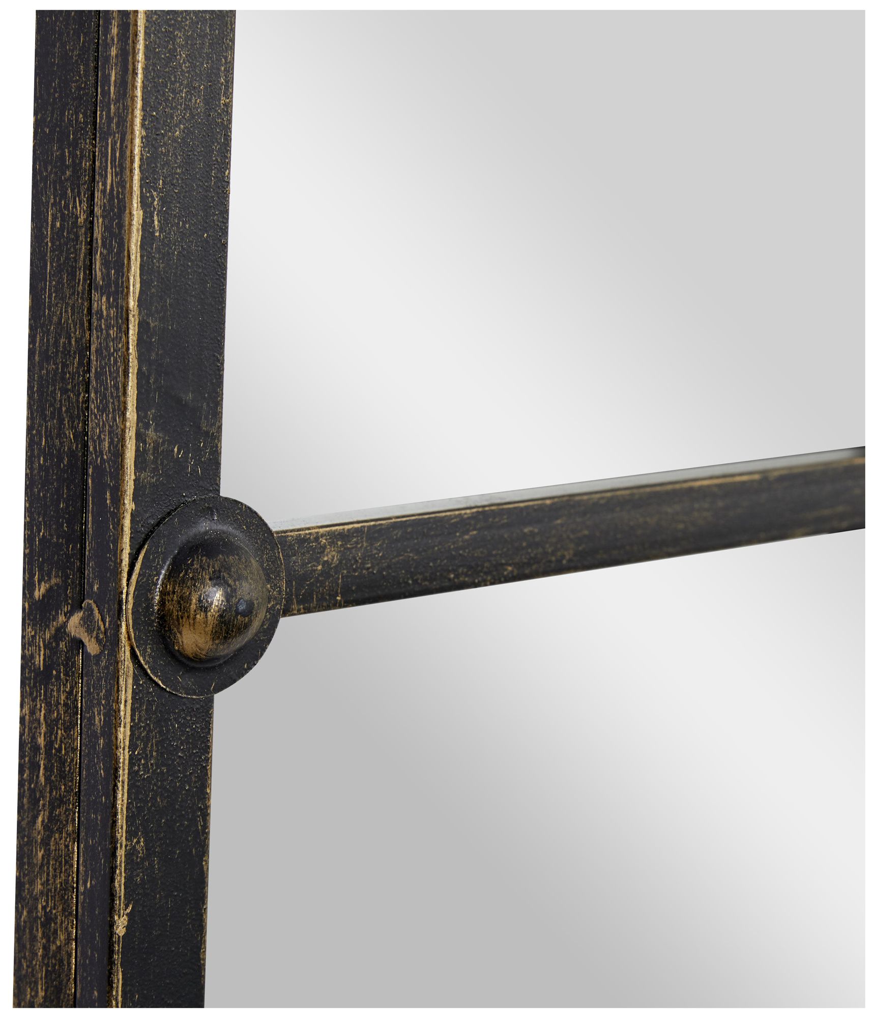 Image 3 Black Metal Traditional Wall Mirror, 36" x 2" x 48" more views