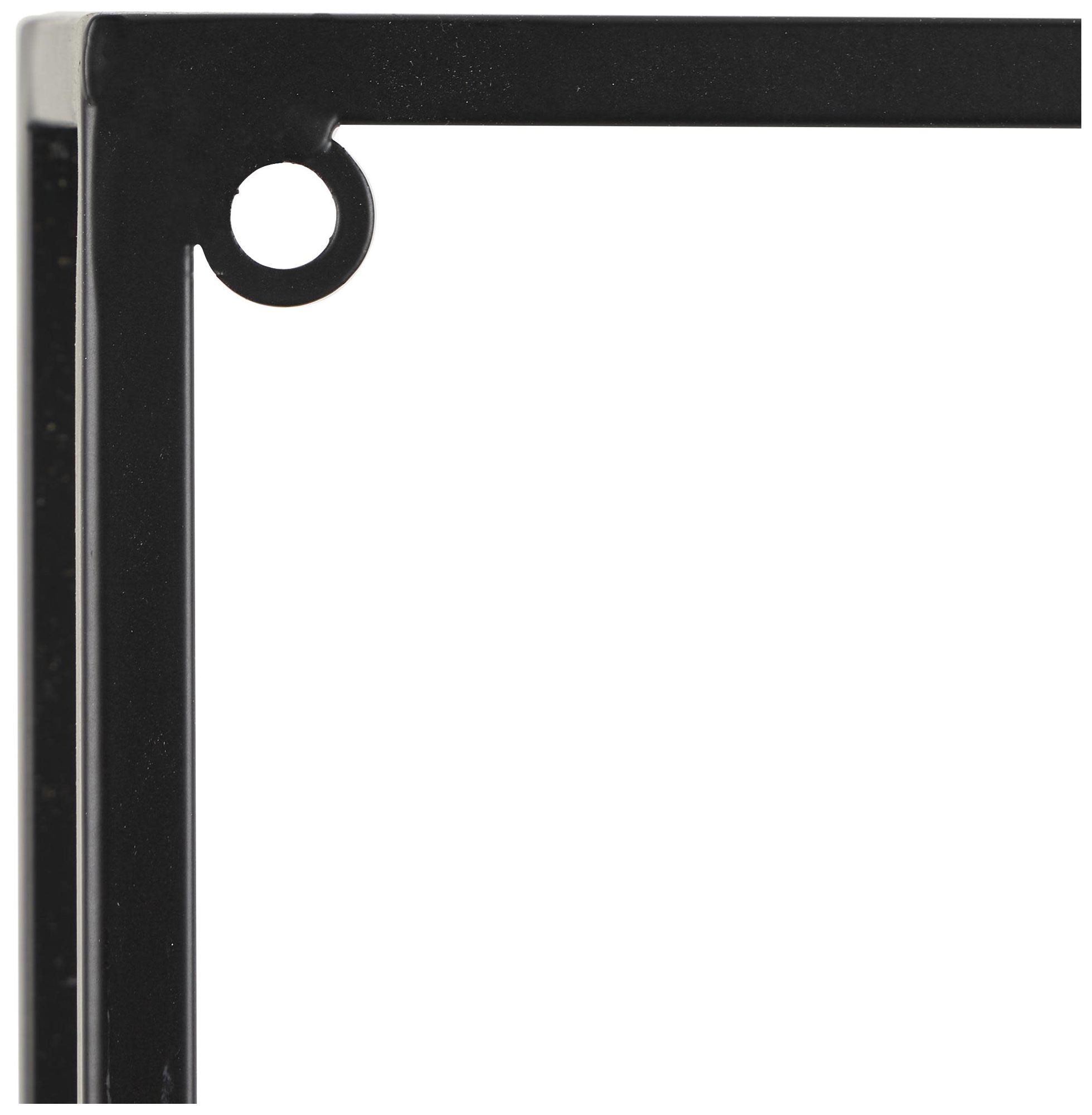 Image 4 Black Metal Traditional Wall Wine Rack, 15" x 3" x 43" more views