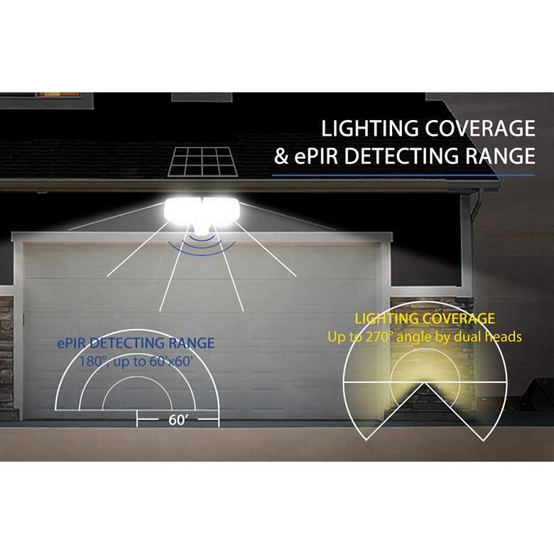 Image 3 Black Motion Sensor AI Smart LED Solar Area Light more views