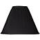 Black Mushroom Pleated Lamp Shade 4X11X8.5 (Spider)