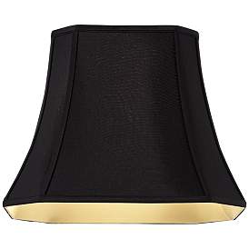 Image4 of Black Oblong Cut Corner Lamp Shade 7/10x12/16x13x12 (Spider) more views