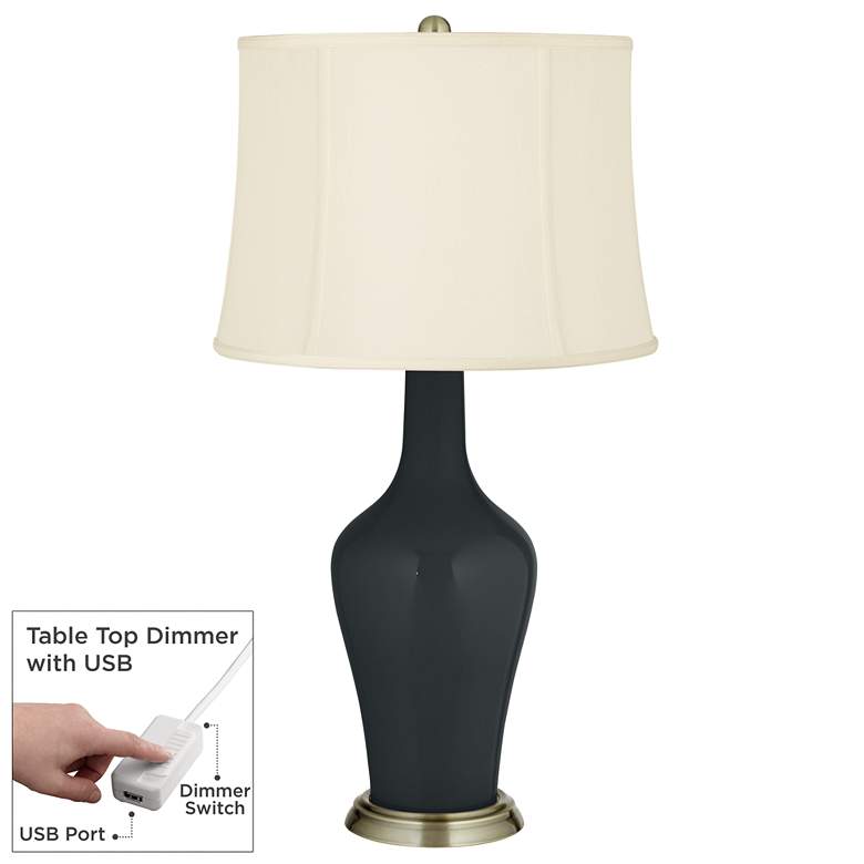 Image 1 Black Of Night Anya Table Lamp with Dimmer