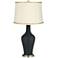 Black of Night Anya Table Lamp with President's Braid Trim