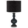 Black of Night Apothecary Table Lamp w/ Black Scatter Gold Shade