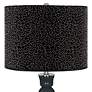 Black of Night Apothecary Table Lamp w/ Black Scatter Gold Shade