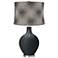 Black of Night Black Pixels Shade Ovo Table Lamp
