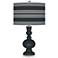 Black of Night Bold Stripe Apothecary Table Lamp