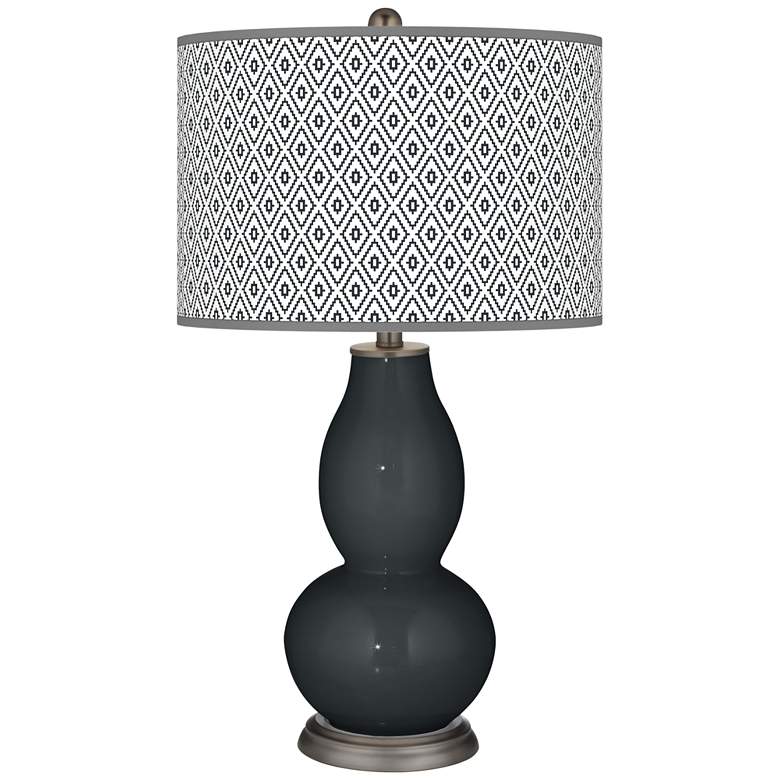 Image 1 Black of Night Diamonds Double Gourd Table Lamp