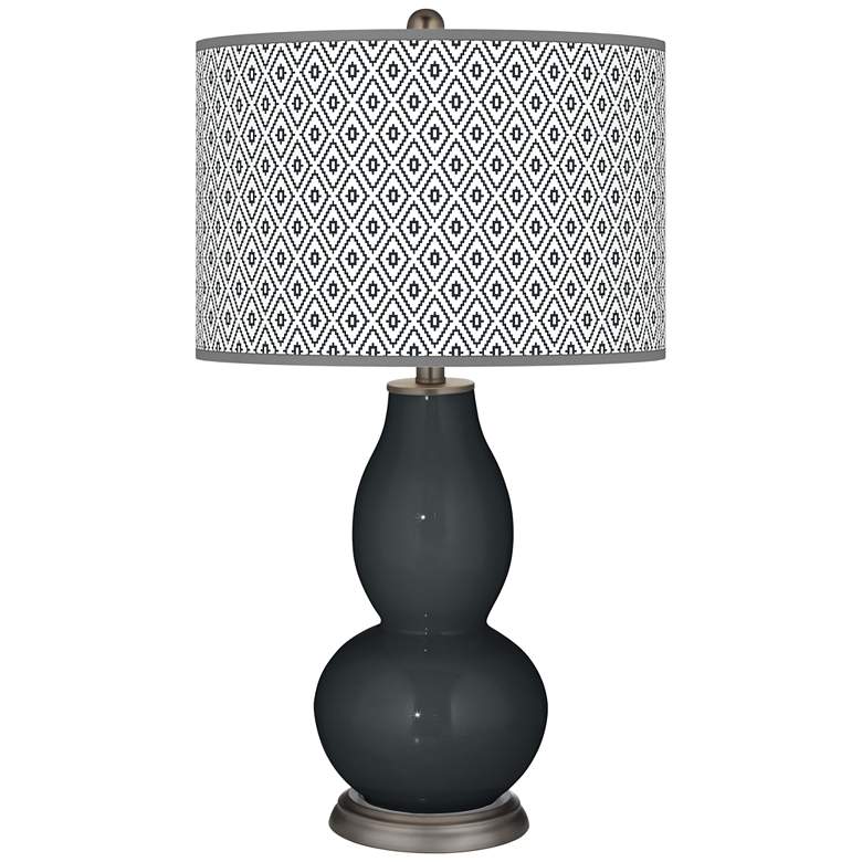 Image 1 Black of Night Diamonds Double Gourd Table Lamp