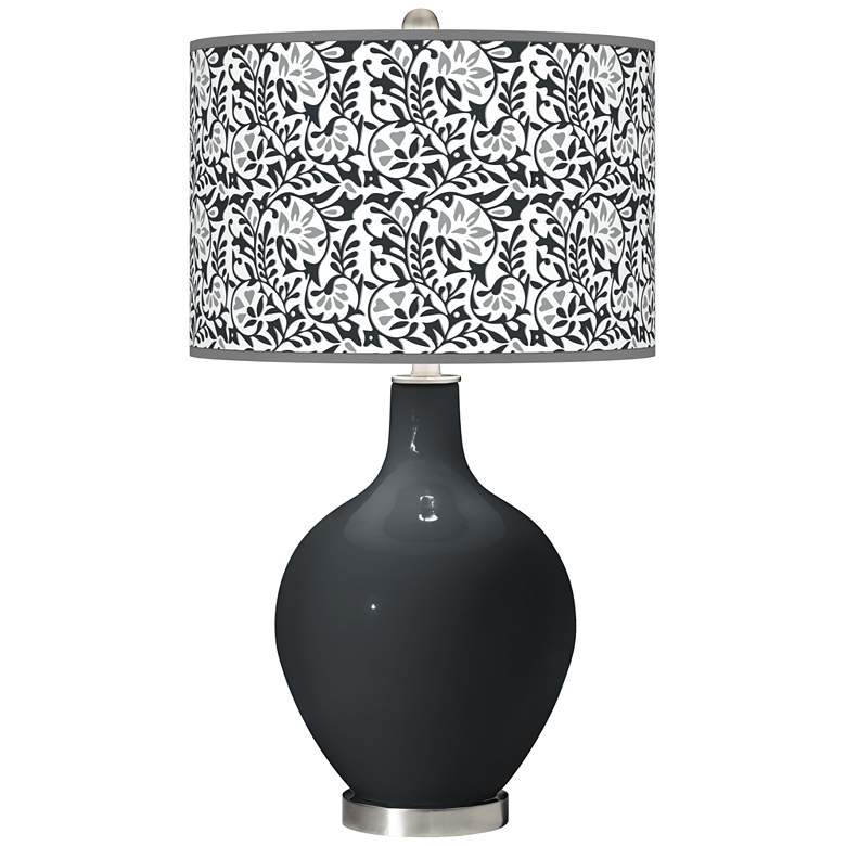 Image 1 Black of Night Gardenia Ovo Table Lamp