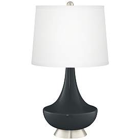 Image2 of Black of Night Gillan Glass Table Lamp